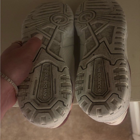 New Balance 550 White Burgundy Pink Women’s 7.5 Low Top Sneakers - Picture 5 of 5